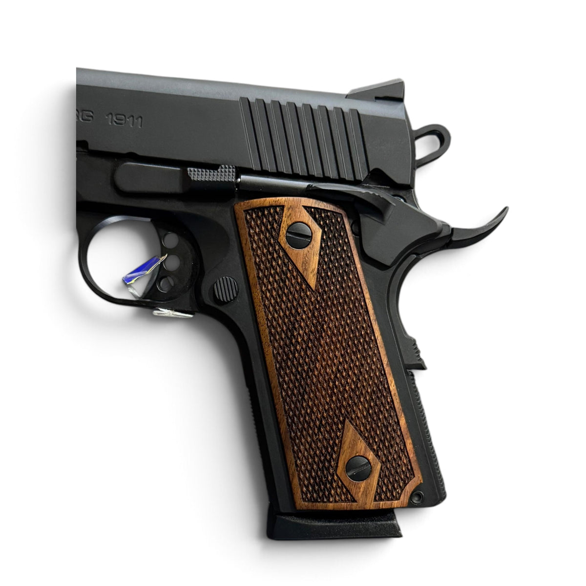 1911 SUB COMPACT CHECKERED ROSEWOOD