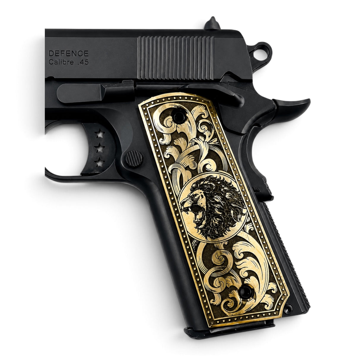 1911 FLORAL LION BRASS