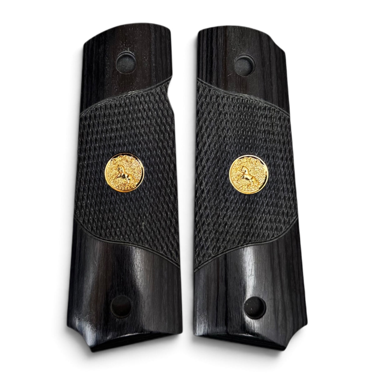 1911 HALF CHECKERED COLT LOGO | BLACKWOOD