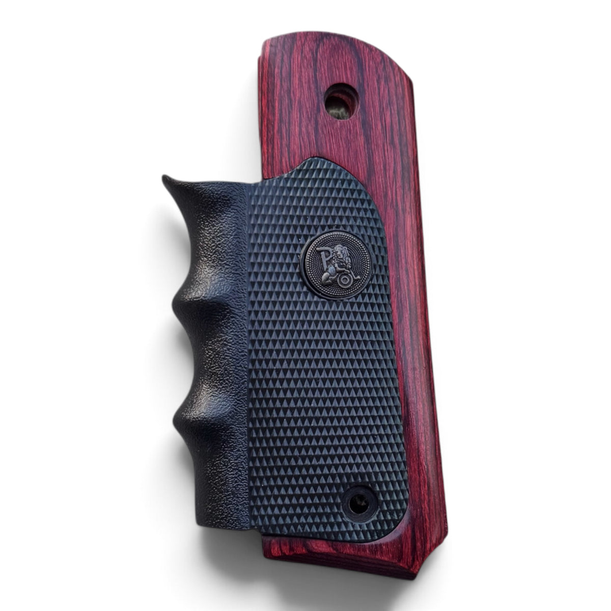 1911 PACHMAYR RUBBER FINGER WOODEN GRIP