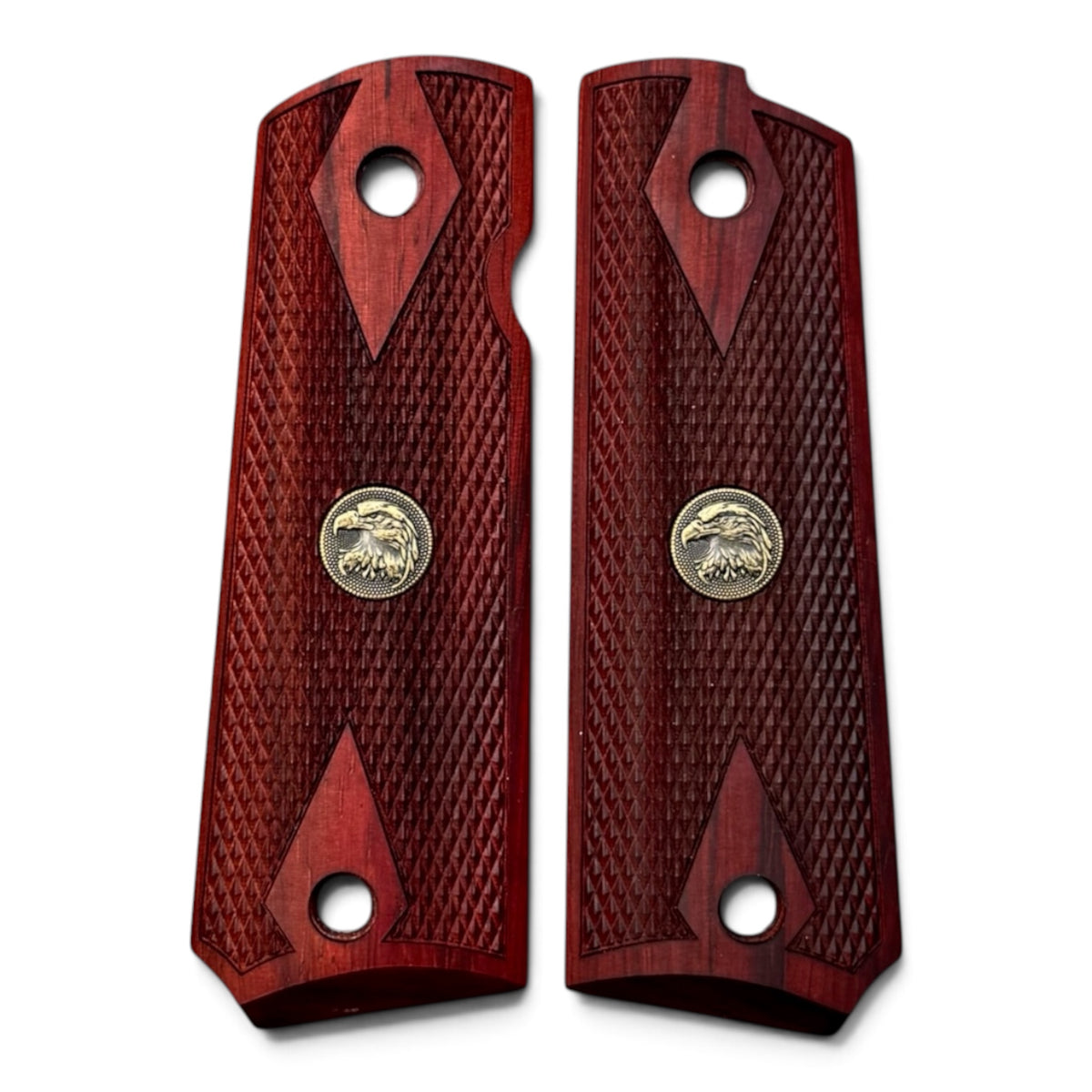 1911 DOUBLE DIAMOND WITH FALCON LOGO | RED ROSEWOOD