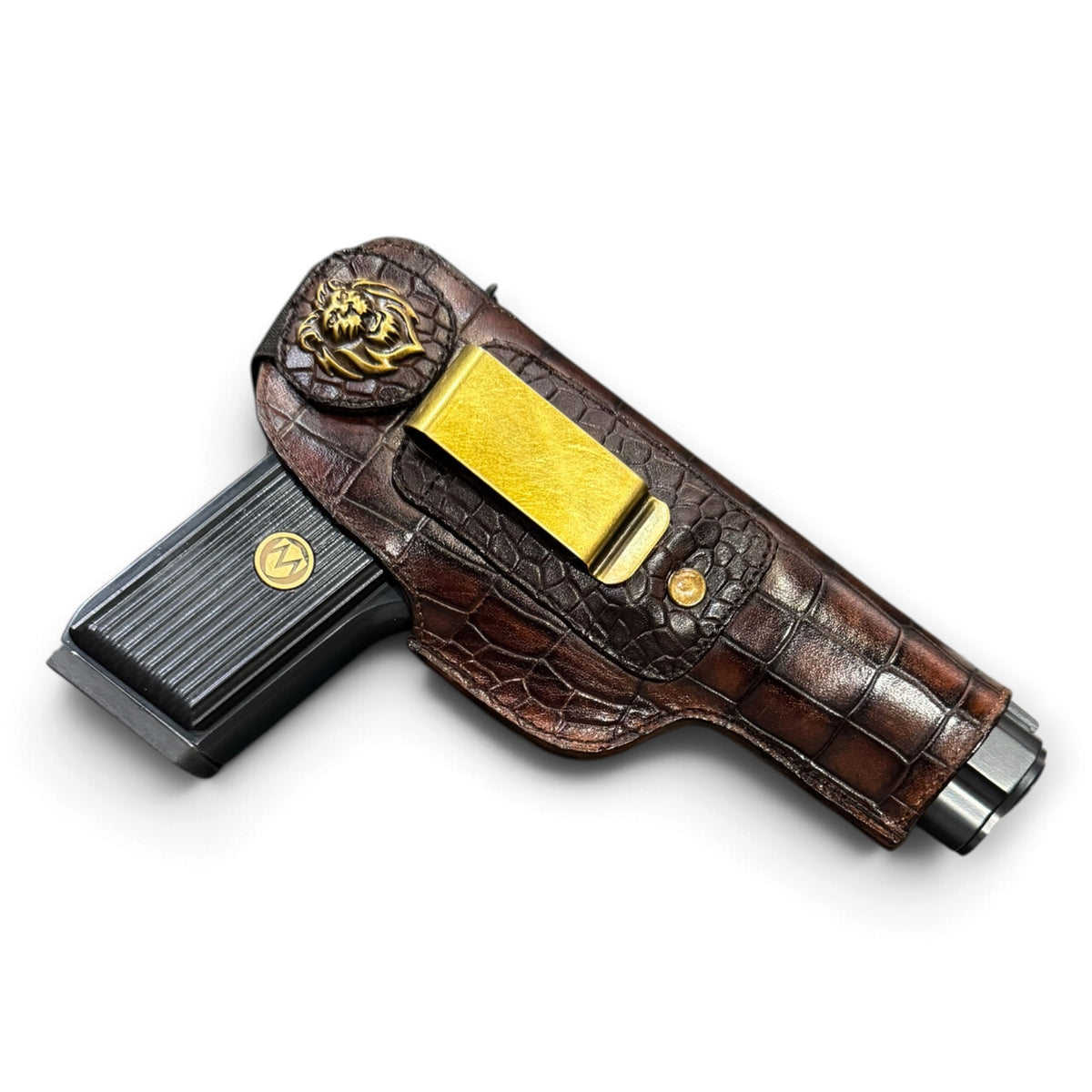 30 IWB PREMIUM CROCO LEATHER HOLSTER | BROWN
