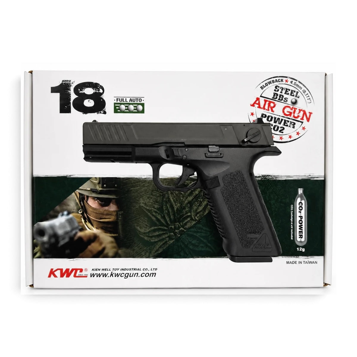 K18 KWC CAL. 4.5 MM (.177) BB FULL | FULL AUTO BLOWBACK
