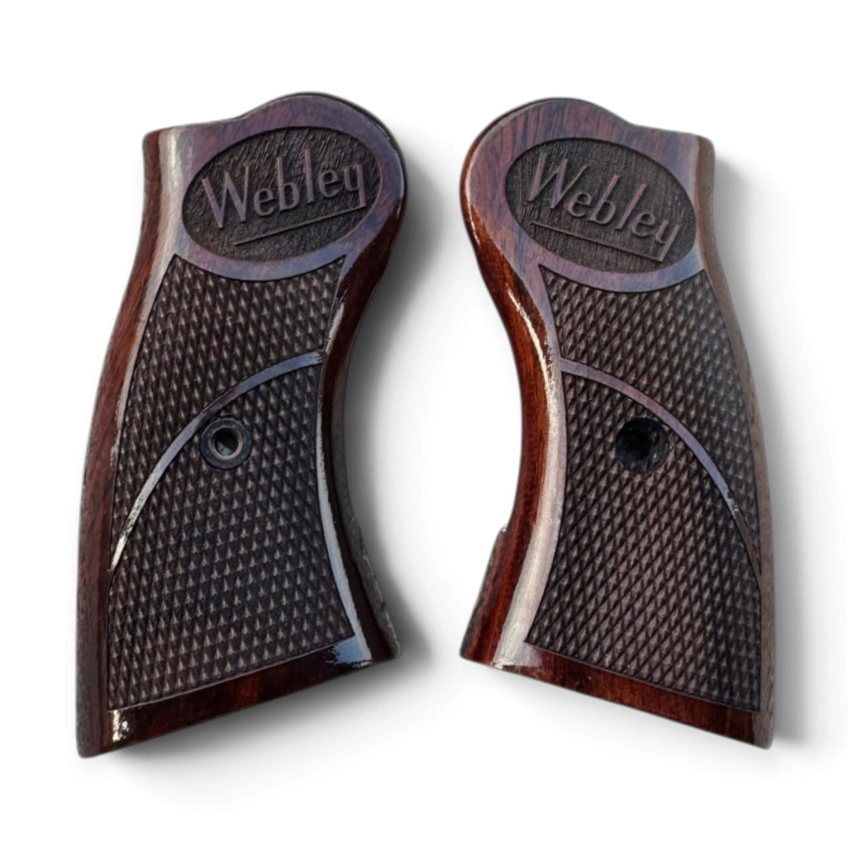 32 REVOLVER MKIV WEBLEY INDIA DUAL CHECKERED