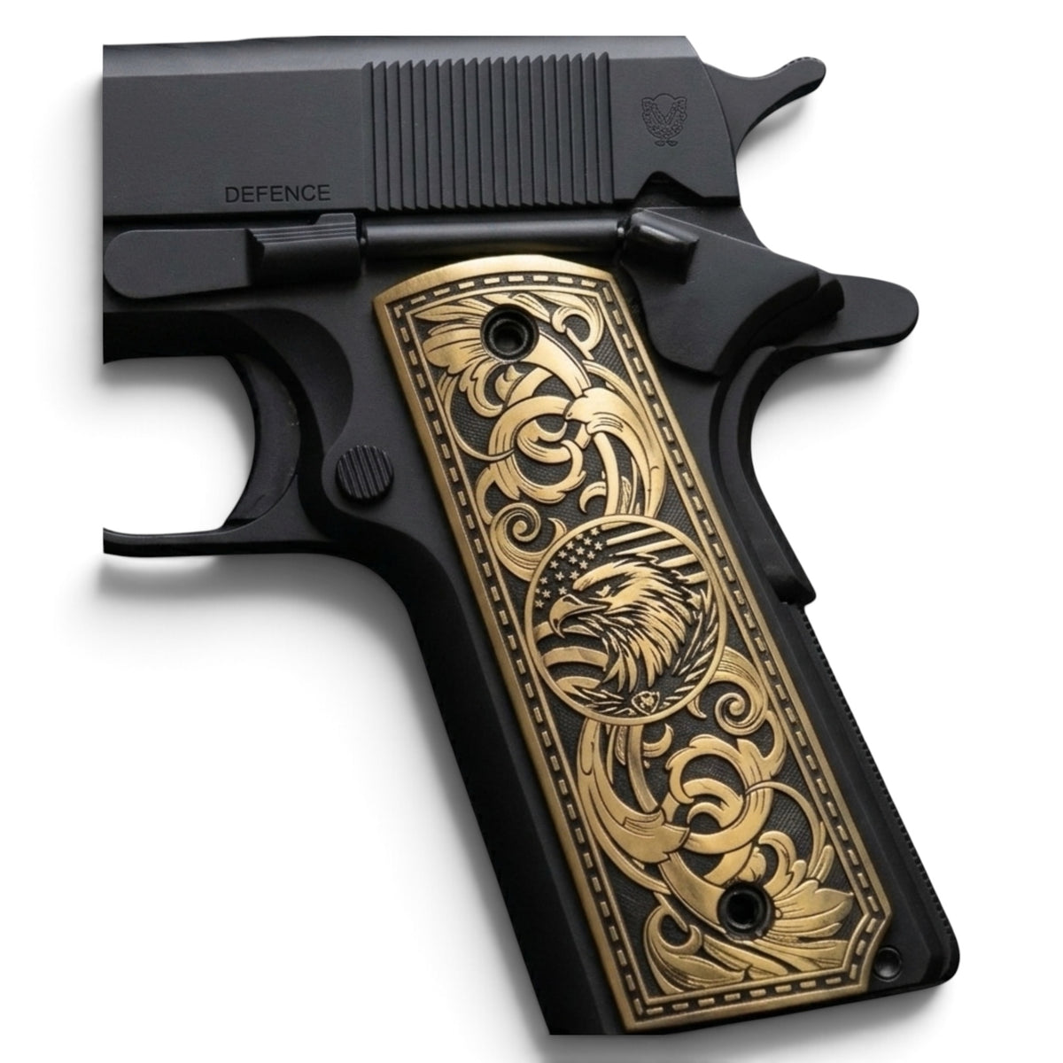 1911 FLORAL FALCON BRASS