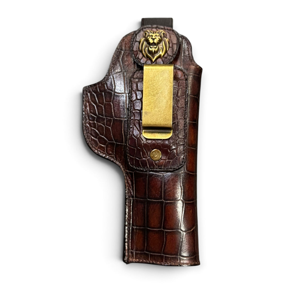 1911 IWB PREMIUM CROCO LEATHER HOLSTER | BROWN