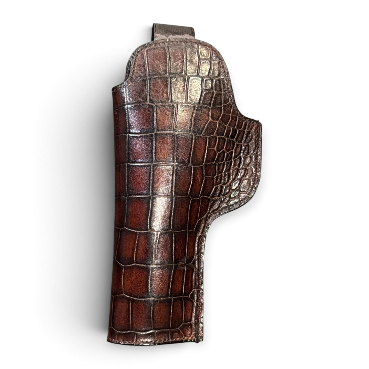 1911 IWB PREMIUM CROCO LEATHER HOLSTER | BROWN
