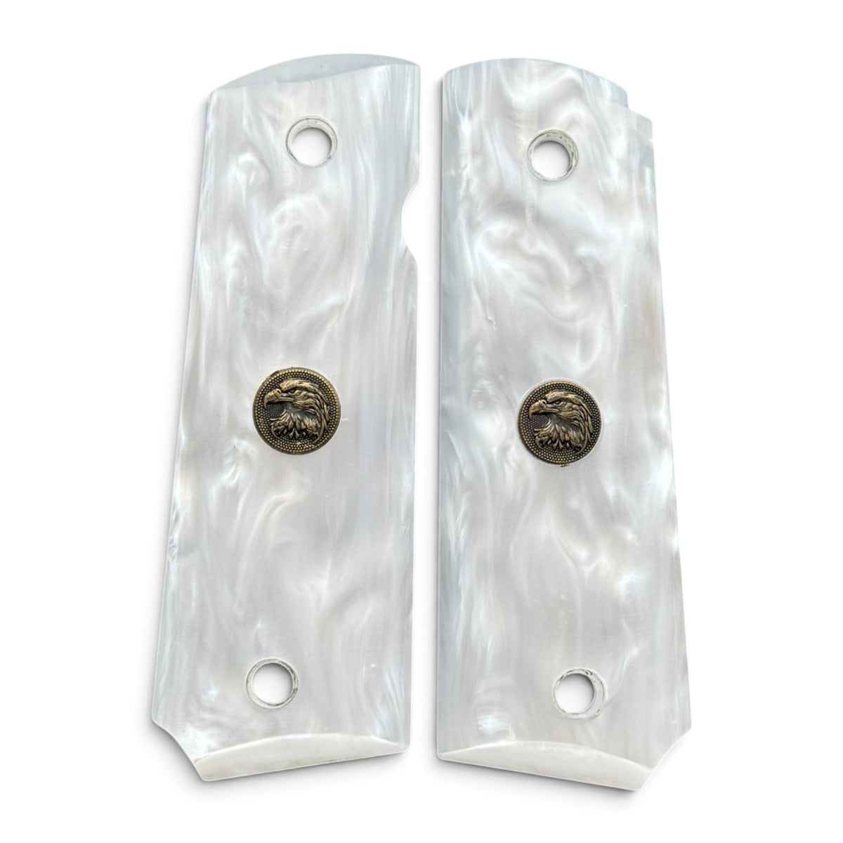 1911 WHITE PEARL FALCON LOGO