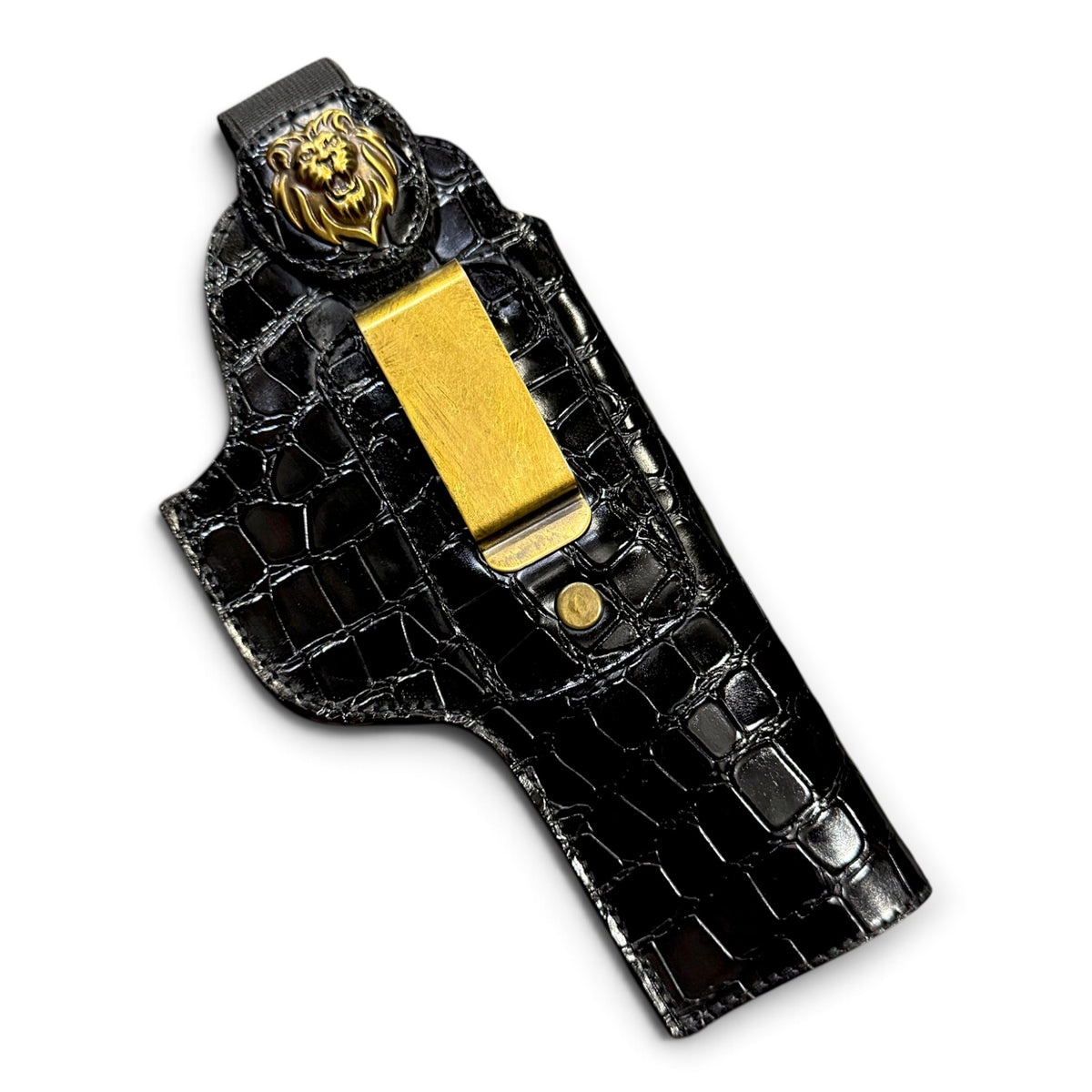 1911 IWB PREMIUM CROCO LEATHER HOLSTER | BLACK
