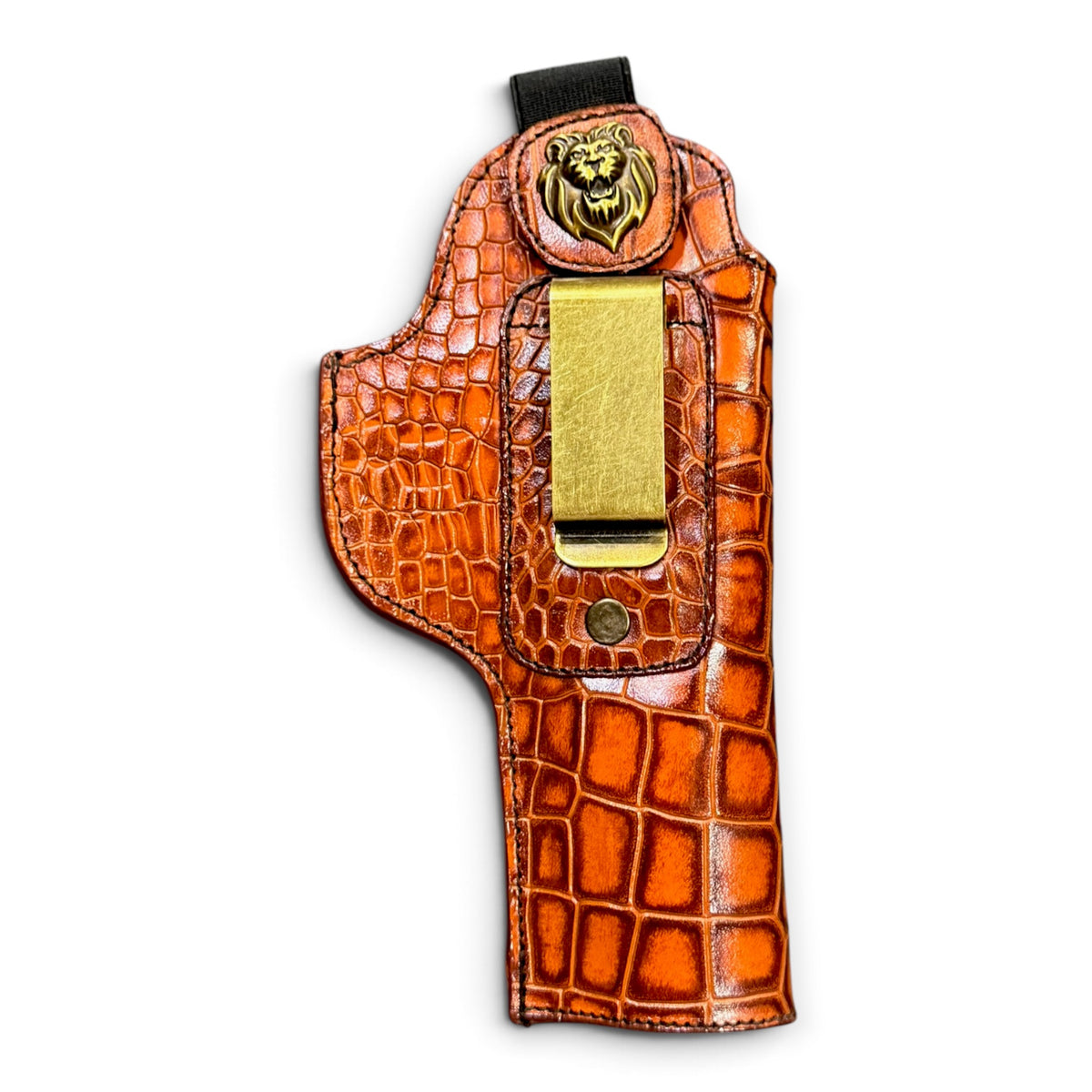 1911 IWB PREMIUM CROCO LEATHER HOLSTER | TAN