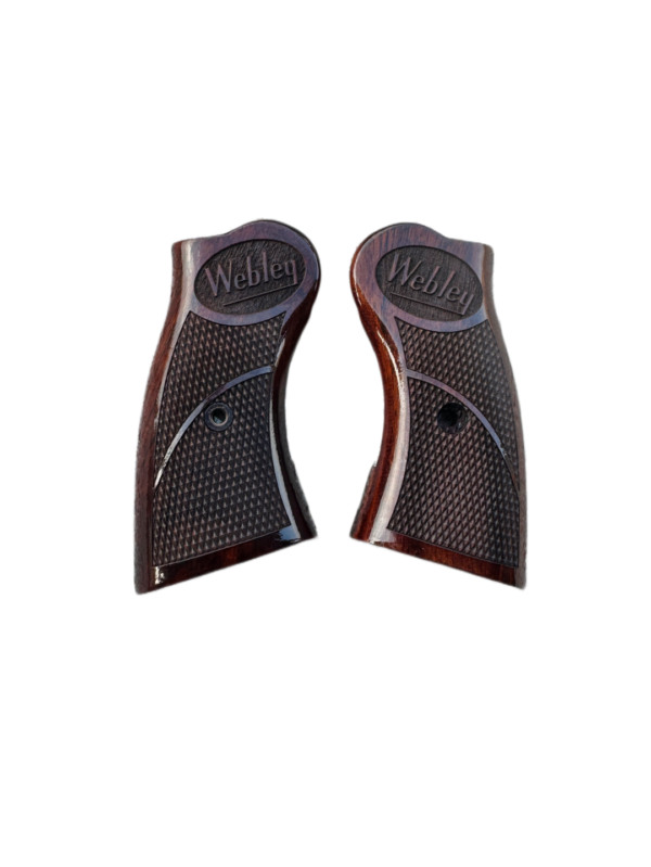 Webley, India Revolver Wooden Grip