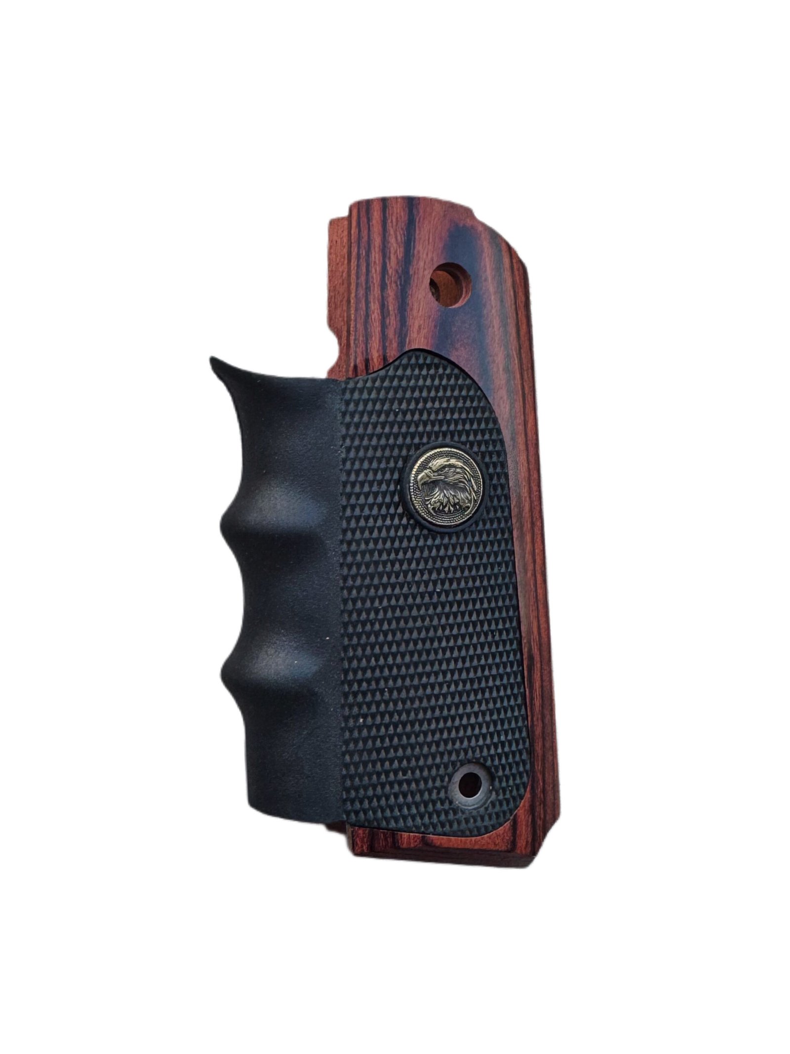 Custom 1911 Wooden + Rubber Finger Groove - Image 2