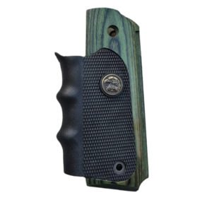 Custom 1911 Wooden + Rubber Finger Groove