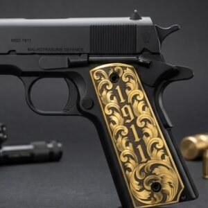 1911 Heritage Golden Engraving Grip